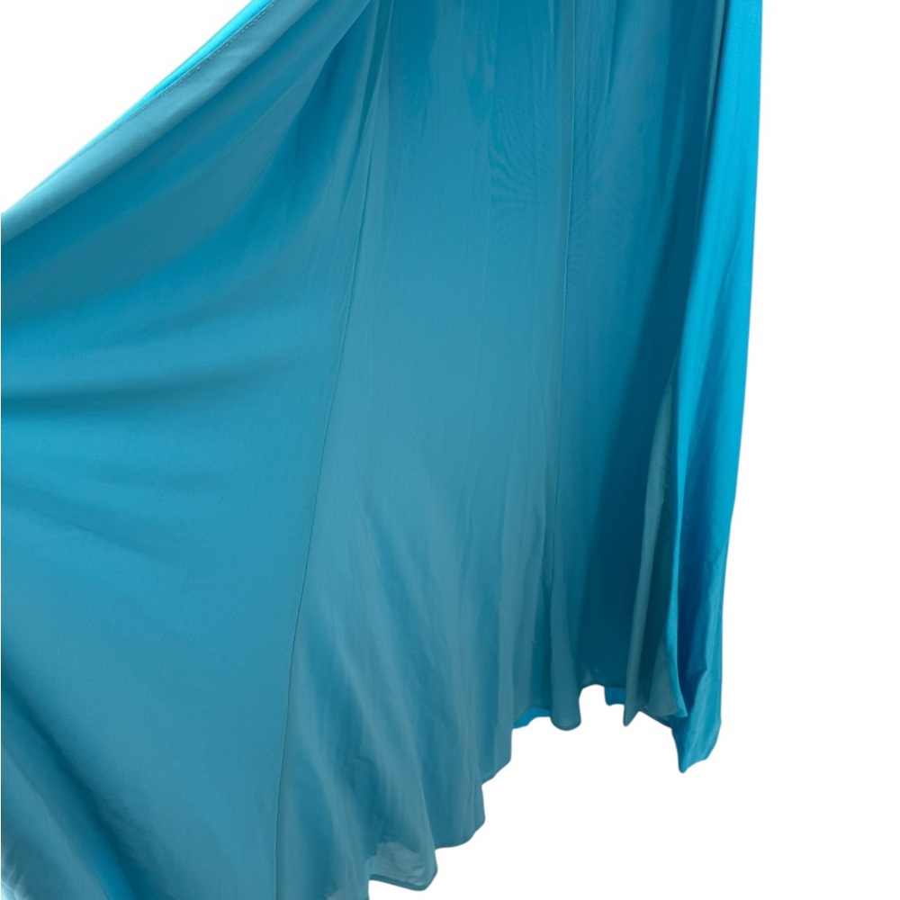 Jovani D5034A Corset Aqua Blue Halter Rhinestone Prom Pageant Maxi Dress -8 NEW - Picture 5 of 16